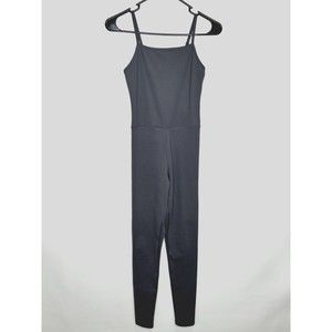 Girlfriend Collective Unitard Womens Small Gray Athletic Jumpsuit Romper Stretch